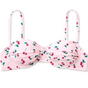 Adorable Cherry Print Bikini Top - NWT Wild Fable Swim • Sold out online!